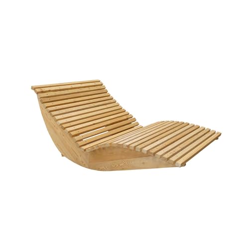 Home Deluxe Wellenholzliege WOLGA - 120 cm | Holzliege, Gartenliege, Designliege Home Deluxe Wellenholzliege WOLGA - 120 cm | Holzliege, Gartenliege, Designliege von Home Deluxe