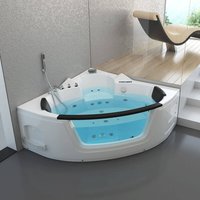 Home Deluxe - Whirlpool Badewanne mit Lichttherapie laguna l - 157 x 157 cm Whirlpool Eckbadewanne Badewanne Wanne Home Deluxe - Whirlpool Badewanne mit Lichttherapie laguna l - 157 x 157 cm Whirlpool Eckbadewanne Badewanne Wanne von Home Deluxe