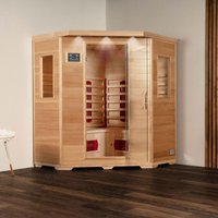 Home Deluxe - Infrarotkabine redsun Variantenauswahl – Holz: Hemlocktanne i Infrarotsauna, Sauna, Wärmekabine, Infrarot (Redsun xxl - 150 x 150 x 190 von Home Deluxe