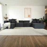 Modulares Sofa VERONA - XXL Anthrazit von Home Deluxe