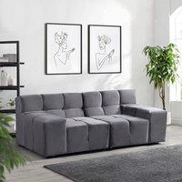 Modulares Sofa orlena - s Anthrazit Ecksofa, Samtstoff, Samtsofa, Modulsofa - Home Deluxe Modulares Sofa orlena - s Anthrazit Ecksofa, Samtstoff, Samtsofa, Modulsofa - Home Deluxe von Home Deluxe