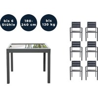 Sitzgruppe VERANO MADERA 6 Stühle von Home Deluxe