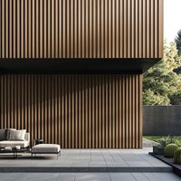 Wpc Fassadenverkleidung duvar Farbe: Teak, Größe: 22 m² Fassadenverkleidung Wandverkleidung Paneele Wandpaneele - Home Deluxe von Home Deluxe