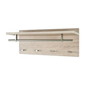 home24 Wandgarderobe Yolo I 75 x 30 x 25cm Braun/Beige/Eiche Dekor von home24