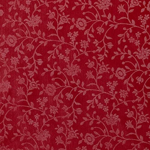 Embossed Rectangular Oilcloth PVC Wipe Clean Tablecloth 140cm x 180cm 55x70 Red von Home Direct