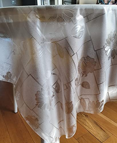 PVC Tischdecke Transparente, Geprüfter Tischschutz, pflegeleicht und abwischbar, Rund 137 cm von Home Direct