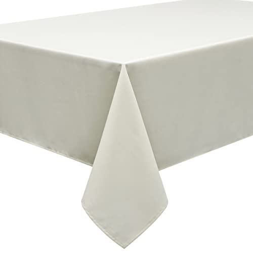 Qualitäts Tischdecke Textil Eckig 140 x 240 cm, Farbe wählbar Elfenbein Crème von Home Direct