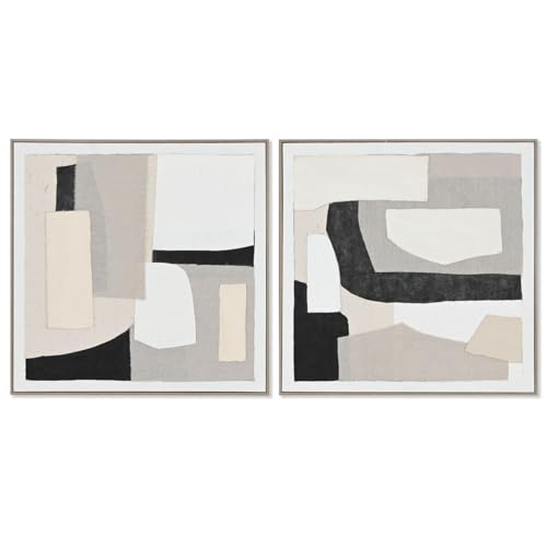 Home ESPRIT Abstraktes urbanes Bild, 82,3 x 4,5 x 82,3 cm, 2 Stück von Home ESPRIT
