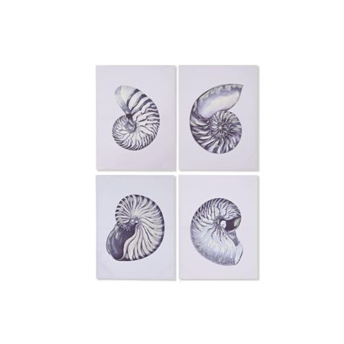 Home ESPRIT Bild Muschel 60 x 2,5 x 80 cm (4 Stück) von Home ESPRIT