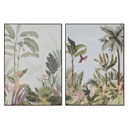 Home ESPRIT Bild Tropical 100 x 4 x 140 cm (2 Stück) von Home ESPRIT
