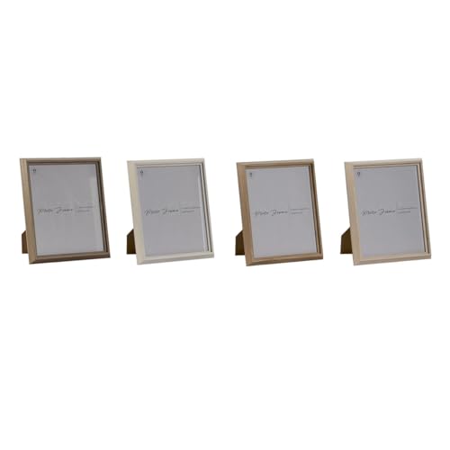 Home ESPRIT Bilderrahmen, Braun, Beige, Natur, Glas, MDF, skandinavisch, 23,5 x 2,8 x 28,5 cm, 4 Stück von Home ESPRIT