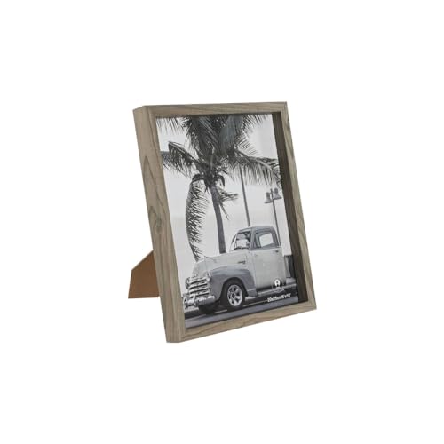 Home ESPRIT Bilderrahmen, Grau, Glas, MDF, 21,5 x 2,5 x 26,5 cm von Home ESPRIT