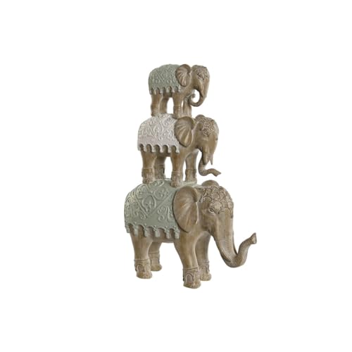 Home ESPRIT Dekofigur, Weiß, kolonialer Elefant, 24,5 x 9,5 x 35 cm von Home ESPRIT