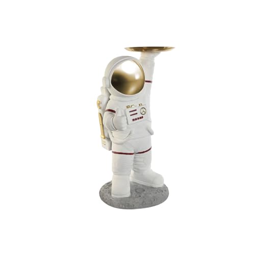 Home ESPRIT Dekofigur weiß Gold Astronaut 46 x 35 x 77,5 cm von Home ESPRIT