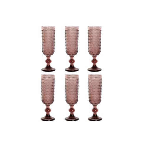 Home ESPRIT Gläser-Set, Rosa, Glas, 150 ml, 6 Stück von Home ESPRIT