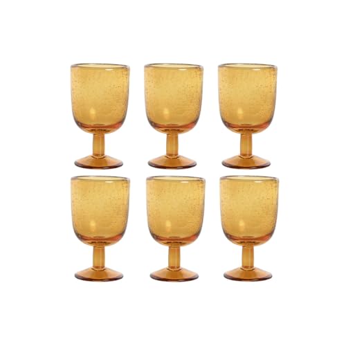 Home ESPRIT Glas-Set, Bernstein, 300 ml, 8 x 8 x 14 cm, 6 Stück, Marke EAN: 8424002125189 von Home ESPRIT
