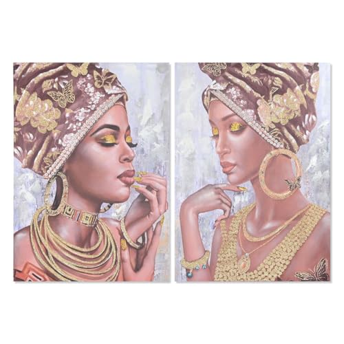 Home ESPRIT Kolonialbild Afrika 70 x 3 x 100 cm (2 Stück) von Home ESPRIT