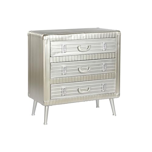 Home ESPRIT Kommode Silber Metall MDF Vintage 80 x 39 x 82 cm von Home ESPRIT