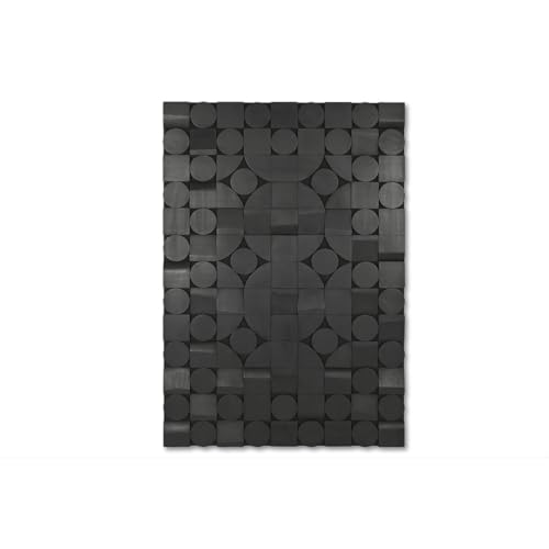 Home ESPRIT Moderne abstrakte Schwarze Wanddekoration 81 x 3,8 x 117 cm von Home ESPRIT