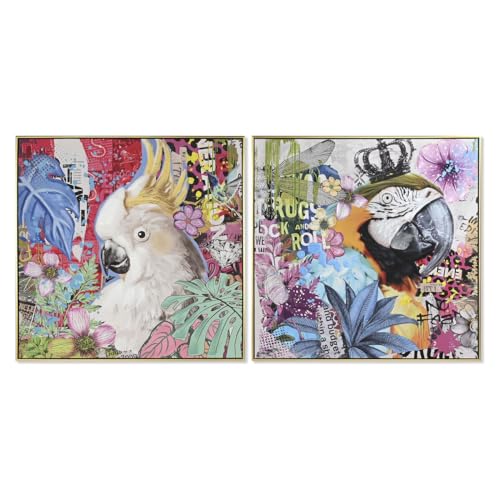 Home ESPRIT Modernes Bild, 80 x 3,5 x 80 cm, 2 Stück von Home ESPRIT