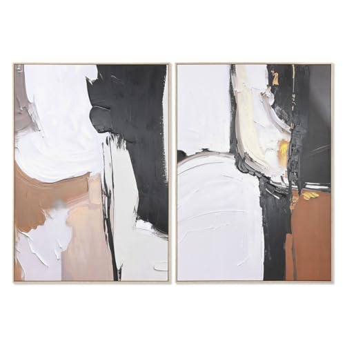 Home ESPRIT Modernes abstraktes Bild, 103 x 4,5 x 143 cm (2 Stück) von Home ESPRIT