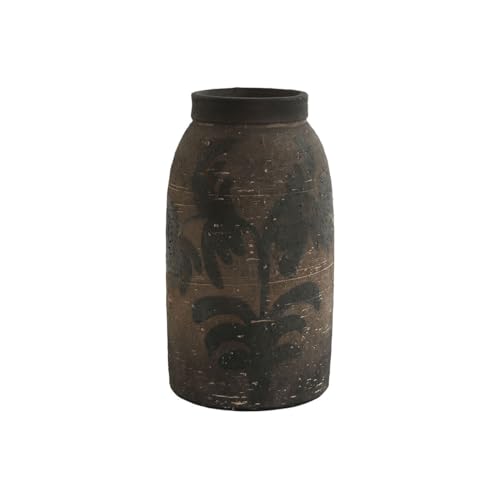 Home ESPRIT Orientalische Terrakotta-Vase 19,5 x 19,5 x 35,5 cm von Home ESPRIT