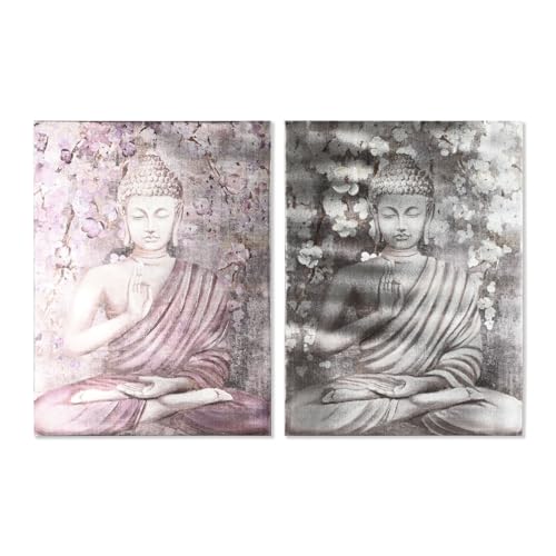 Home ESPRIT Orientalischer Buddha-Bild, 60 x 2,7 x 80 cm, 2 Stück von Home ESPRIT