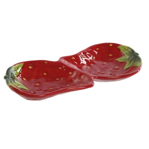 Home ESPRIT Snack-Tablett, Rot, modern, 26 x 12,5 x 3,5 cm, Marke EAN: 8424002161224 von Home ESPRIT
