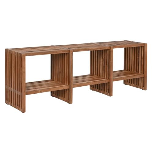 Home ESPRIT TV-Schrank Natural Teak, 130 x 30 x 45 cm von Home ESPRIT