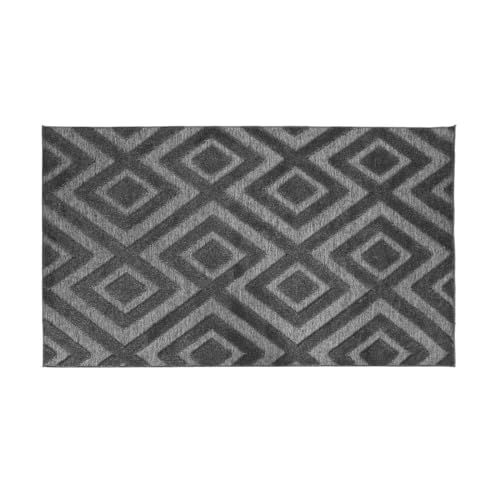 Home ESPRIT Teppich Dunkelgrau 175 x 100 x 1 cm von Home ESPRIT