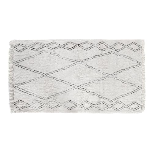 Home ESPRIT Teppich Schwarz Beige Boho 175 x 100 x 3 cm von Home ESPRIT