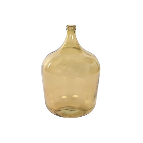 Home ESPRIT Vase, Gelb, recyceltes Glas, 36 x 36 x 56 cm von Home ESPRIT