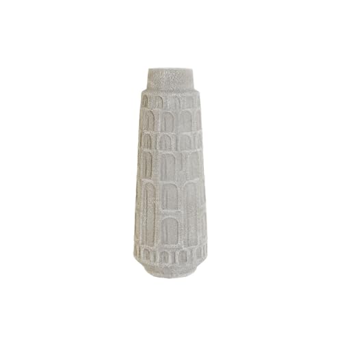 Home ESPRIT Vase, Kunstharz, Weiß, 15 x 15 x 41 cm von Home ESPRIT