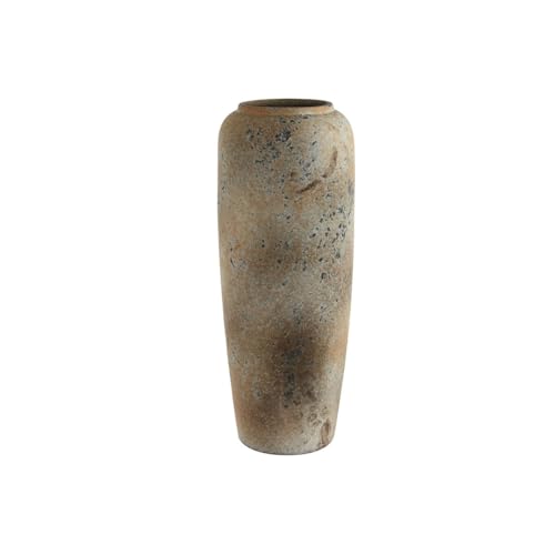 Home ESPRIT Vase, Keramik, Antik-Finish, Weiß, Braun, 20 x 20 x 50,5 cm von Home ESPRIT