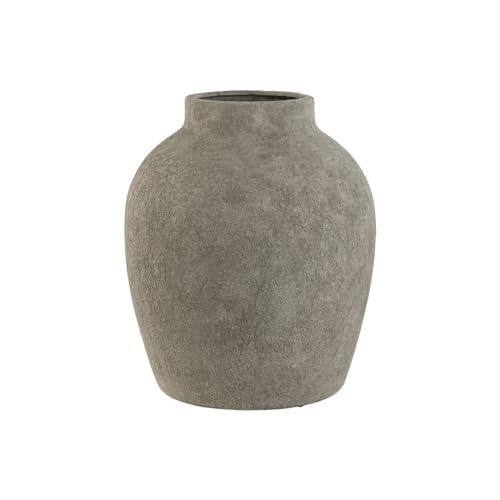 Home ESPRIT Vase, Zementgrau, 31 x 31 x 36 cm von Home ESPRIT