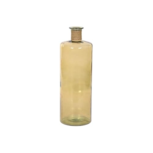 Home ESPRIT Vase, gelb, aus gehärtetem Glas, 25 x 25 x 75 cm von Home ESPRIT