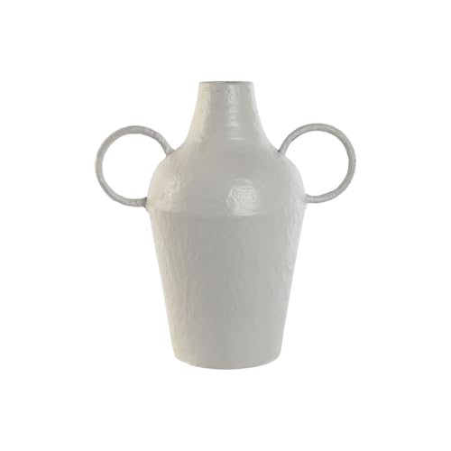 Home ESPRIT Vase, weiß, Metall, 33,5 x 20 x 36 cm von Home ESPRIT