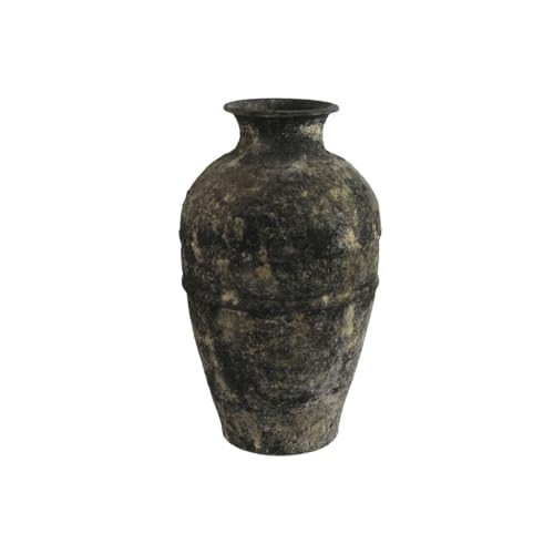 Home ESPRIT Vase Dunkelgrau Orientalische Terrakotta 26 x 26 x 46,5 cm von Home ESPRIT