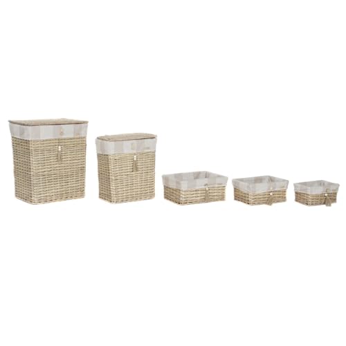 Home ESPRIT Wäschekorb, Beige, Natur, 5 Stück, 47 x 35 x 56 cm Home ESPRIT Wäschekorb, Beige, Natur, 5 Stück, 47 x 35 x 56 cm von Home ESPRIT