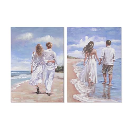 Home ESPRIT Wandbild Strand Mediterraner 70 x 3 x 100 cm (2 Stück) von Home ESPRIT