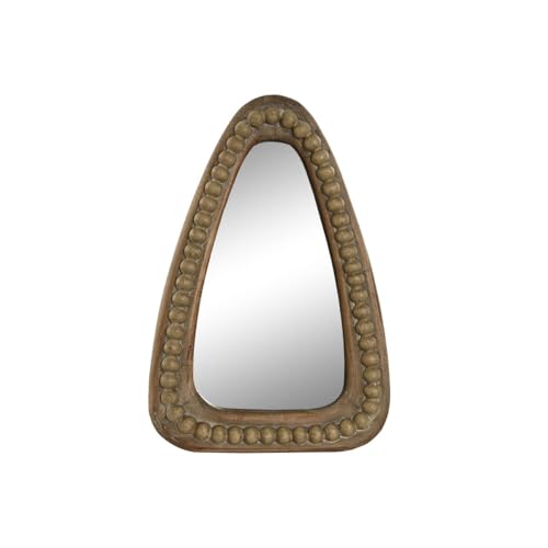 Home ESPRIT Wandspiegel, Braun, Kolonialholzkugeln, 24 x 4 x 35 cm von Home ESPRIT