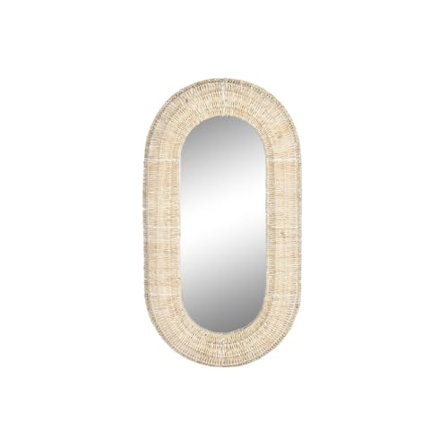 Home ESPRIT Wandspiegel, Naturfaser, 68 x 7,5 x 128 cm von Home ESPRIT