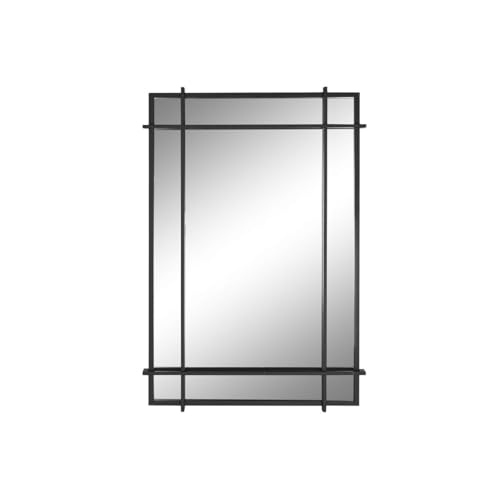 Home ESPRIT Wandspiegel, Schwarz, Glas, Eisen, modern, 65 x 6 x 95 cm von Home ESPRIT