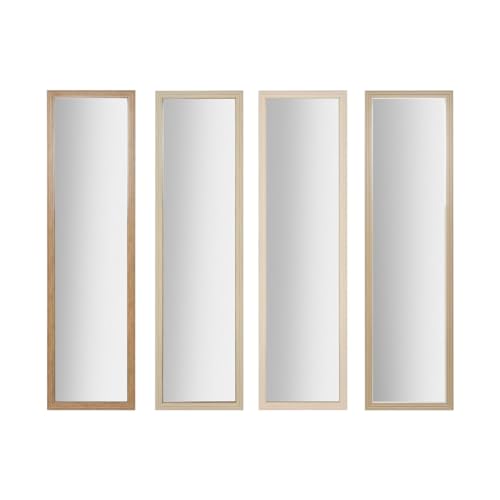Home ESPRIT Wandspiegel, weiß, braun, beige, grau, Glas, Polystyrol, 35 x 2 x 125 cm (4 Stück) von Home ESPRIT