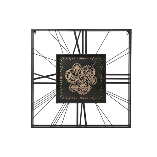 Home ESPRIT Wanduhr, Schwarz, Gold, Metall, Glas, 80 x 8 x 80 cm Home ESPRIT Wanduhr, Schwarz, Gold, Metall, Glas, 80 x 8 x 80 cm von Home ESPRIT