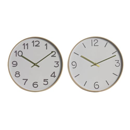 Home ESPRIT Wanduhr, Weiß, Gold, PVC, 30 x 4 x 30 cm, 2 Stück, S3054788 - EAN: 8424002120566 Home ESPRIT Wanduhr, Weiß, Gold, PVC, 30 x 4 x 30 cm, 2 Stück, S3054788 - EAN: 8424002120566 von Home ESPRIT
