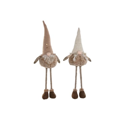 Home ESPRIT Weihnachtsschmuck Braun Beige Zwerg 30 x 18 x 65 cm (2 Stück) von Home ESPRIT
