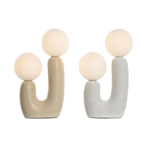 Lampada da tavolo Home ESPRIT Bianco Beige Ceramica Cristallo 220 V 20 x 11 x 31 cm (2 Unit?) von Home ESPRIT