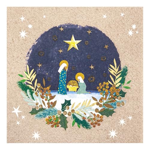 HOME FASHION Serviette Holy Christmas, 33 x 33 cm, 20 Stück, Feierliche Tischdekoration, Festliche Servietten, Serviettentechnik HOME FASHION Serviette Holy Christmas, 33 x 33 cm, 20 Stück, Feierliche Tischdekoration, Festliche Servietten, Serviettentechnik von Home Fashion