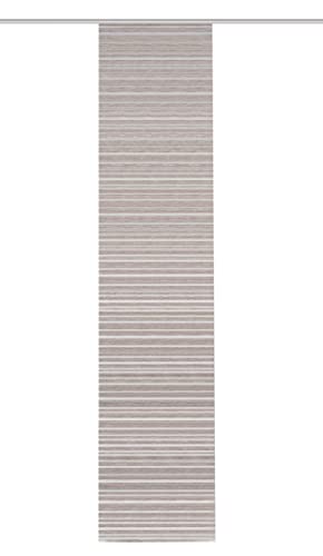 Home fashion / Fertig-Schiebewand mit Querstreifen aus Bambus-Optik, Seiten lasergeschnitten, |FOLKE| 084957-1107 | GRÖSSE 245 X 60 cm/Natur von Home Fashion